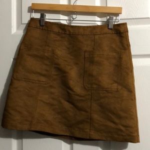Old Navy Size 8 Faux Suede High Waisted Mini Skirt